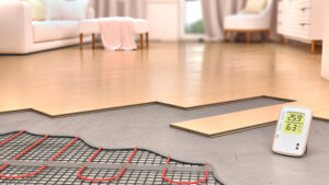 how long does it take underfloor heating to warm up