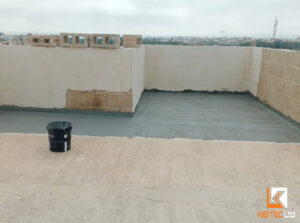 how to screed concrete against a wall