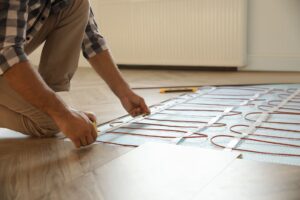 how to switch on underfloor heating