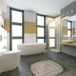 Are underfloor heating mats safe for bathrooms