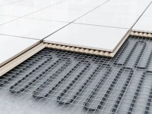 how does underfloor heating work under tiles