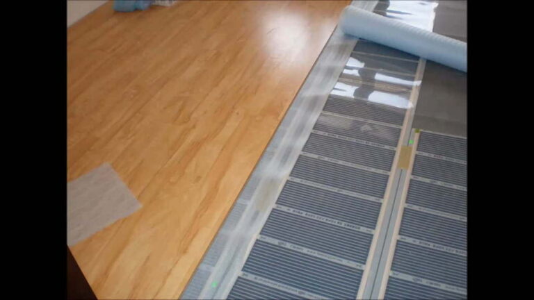 how to control underfloor heating sheet temperature