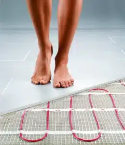maintenance of underfloor heating under tiles