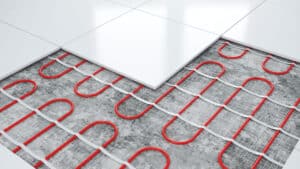 thickness of tiles for underfloor heating