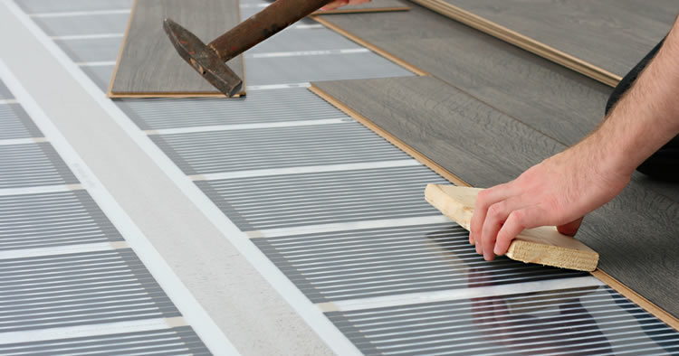 underfloor heating sheet heat-up time vs other systems